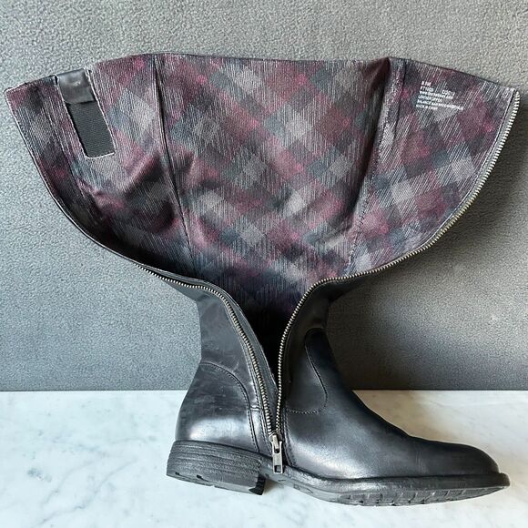 Born North Black Leather Knee High Riding Boots in Box - Women's Size 8.5 - Picture 14 of 15